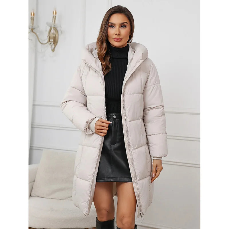 Long Puffer Winter Coat – Women’s