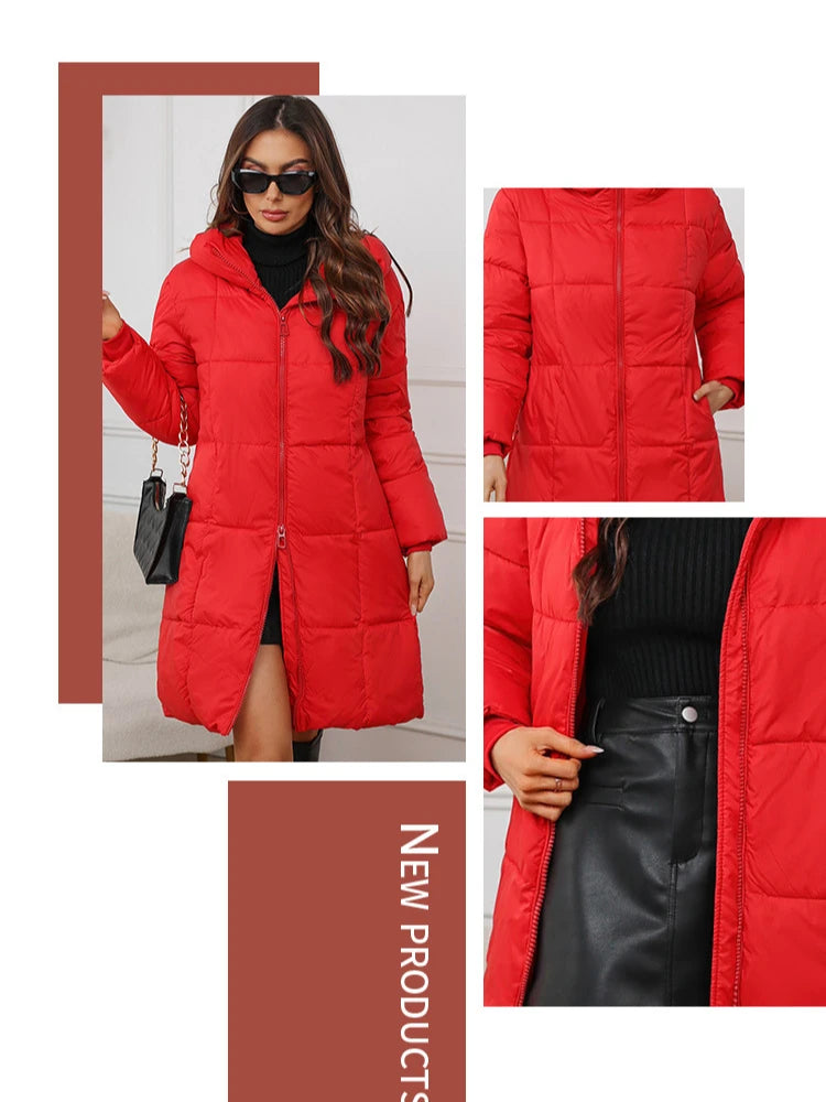 Long Puffer Winter Coat – Women’s