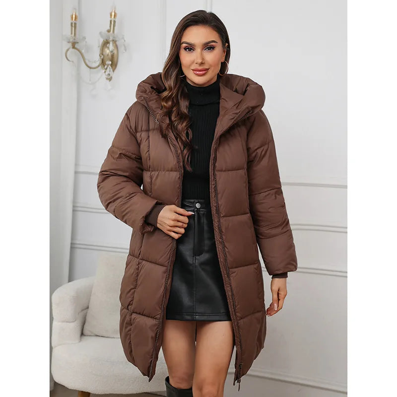 Long Puffer Winter Coat – Women’s